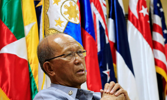 Philippine Defence Secretary Delfin Lorenzana answers questions during a Reuters interview at the military headquarters of Camp Aquinaldo in Quezon city, metro Manila, Philippines, on Feb. 9, 2017. (Romeo Ranoco/Reuters)