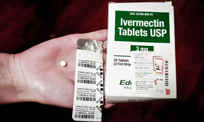 The U.S. Food and Drug Adminstration has warned against taking Ivermectin for COVID-19, because it is "horse medication." However, Ivermectin packaged for human use (as shown here) has been widely prescribed for decades for a range of maladies, including for treatment of lice, other parasites and viruses. (Natasha Holt/The Epoch Times)