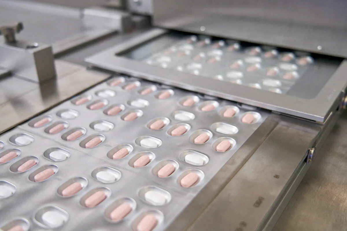 Paxlovid, a Pfizer's coronavirus disease (COVID-19) pill, is seen manufactured in Ascoli, Italy, in this undated handout photo obtained by Reuters on November 16, 2021. (Pfizer/Handout via Reuters)