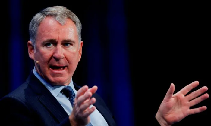 Ken Griffin, Founder and CEO, Citadel, speaks during the Milken Institute's 22nd annual Global Conference in Beverly Hills, Calif., on April 30, 2019. (Mike Blake/Reuters)