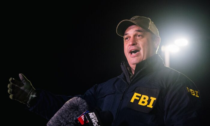 FBI Special Agent In Charge Matthew DeSarno speaks to reporters in Colleyville, Texas, on Jan. 15, 2022. (Brandon Bell/Getty Images)