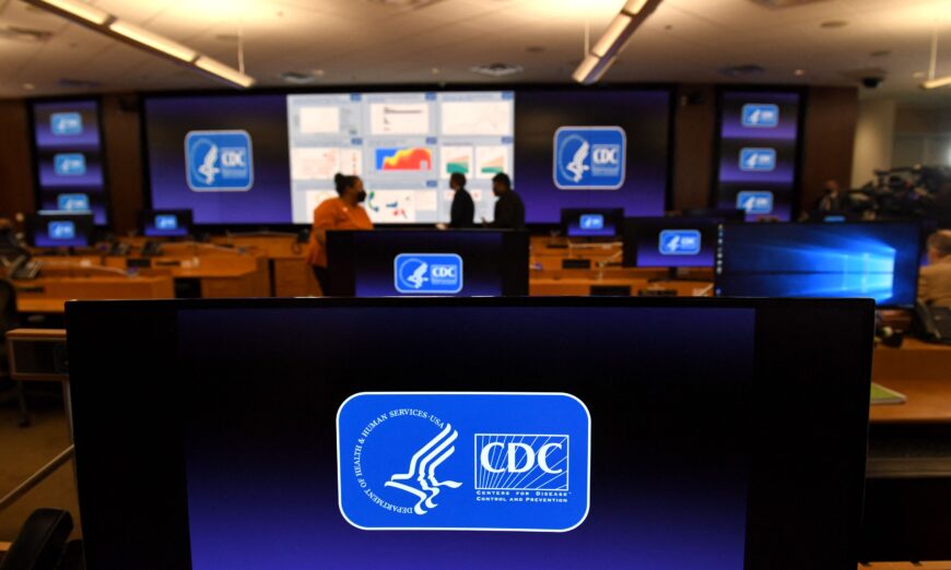 The Emergency Operations Center at the Centers for Disease Control and Prevention in Atlanta, Ga., on March 19, 2021. (Eric Baradat/AFP via Getty Images)