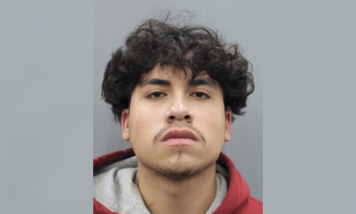 Frank Deleon Jr. in an arrest photo provided by the Houston Police Department on Jan.18, 2022. (Houston Police Department via AP)
