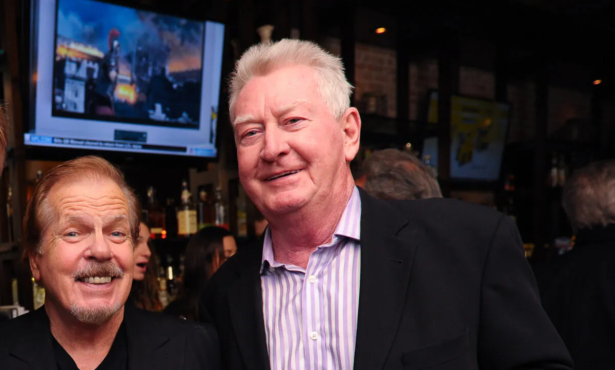 Authors Mike Walker and John Connolly at the "Out For Blood" book launch event at Ivy Bar And Grill in New York City on Nov. 4, 2013. (Rommel Demano/Getty Images)