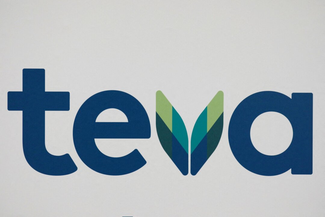 The logo of Teva Pharmaceutical Industries is seen in Tel Aviv, Israel, on Feb. 19, 2019. (Amir Cohen/Reuters)