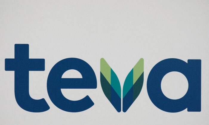 The logo of Teva Pharmaceutical Industries is seen in Tel Aviv, Israel, on Feb. 19, 2019. (Amir Cohen/Reuters)