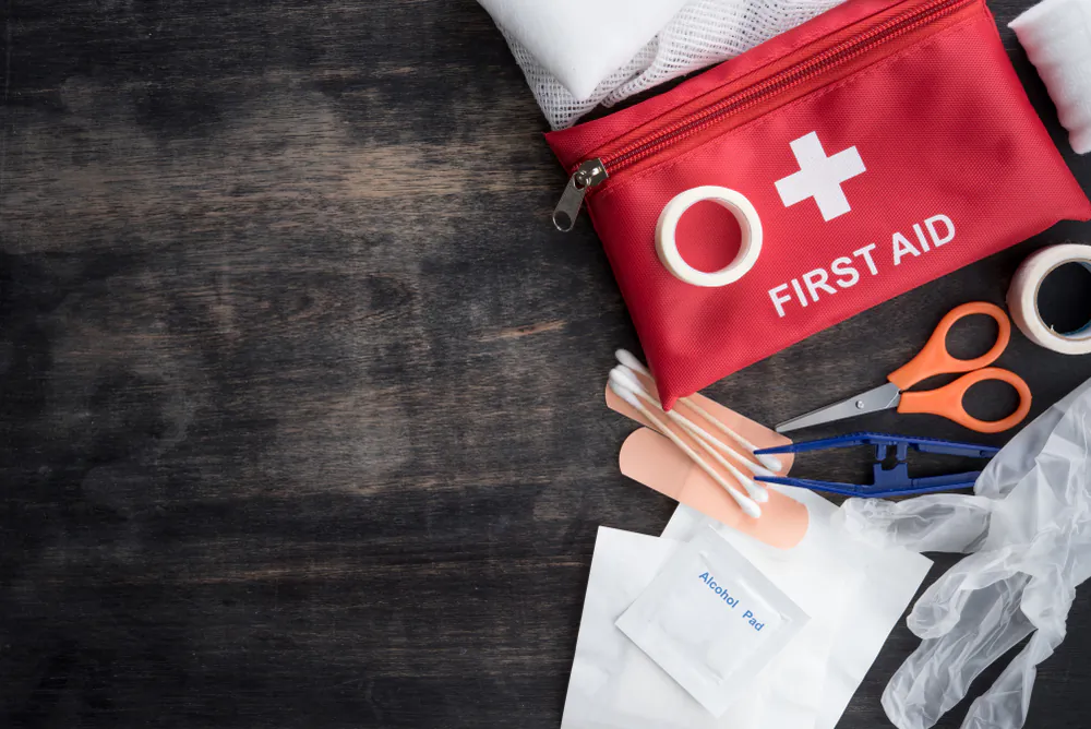 Your first-aid kit should include items to treat both minor and more serious injuries. (showcake/Shutterstock)