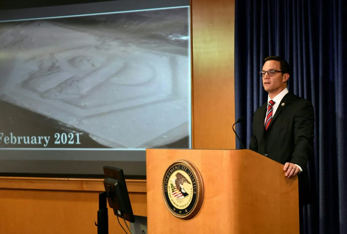 Acting U.S. Attorney Randy Grossman speaks during a press conference in San Diego, on June 8, 2021. (Patrick T. Fallon/AFP via Getty Images)