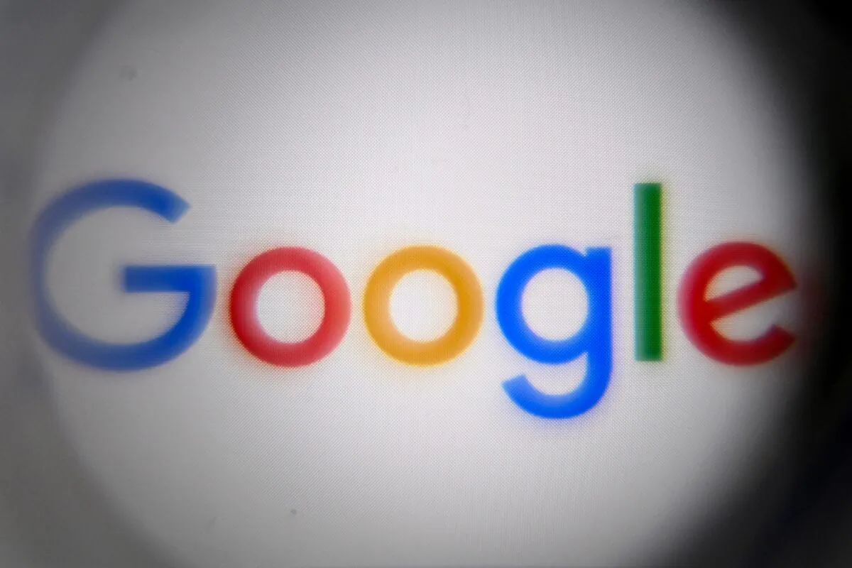 The US multinational technology and Internet-related services company Google's logo on a smartphone screen in Moscow shows on Nov. 8, 2021. (Kirill Kudryavtsev/AFP via Getty Images)