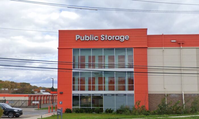 Headquarter of the American international self storage company Public Storage in Royal Oak, Mich., on November 2021. (Google Maps/Screenshot via The Epoch Times)