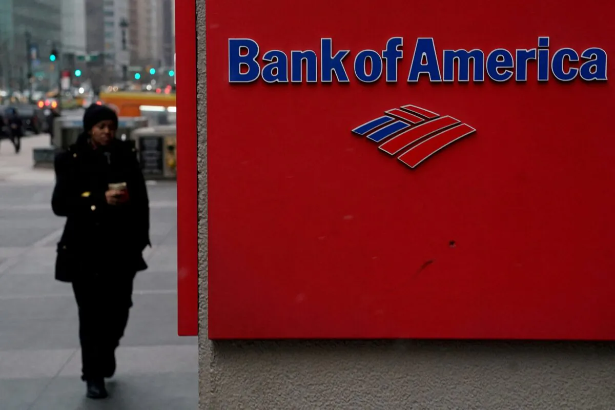 A Bank of America logo is pictured in the Manhattan borough of New York on Jan. 30, 2019. (Carlo Allegri/Reuters)