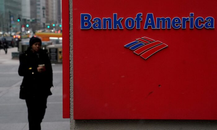 A Bank of America logo is pictured in the Manhattan borough of New York on Jan. 30, 2019. (Carlo Allegri/Reuters)