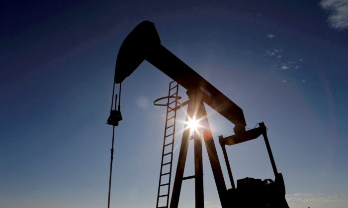 A crude oil pump jack. (Angus Mordant/Reuters)