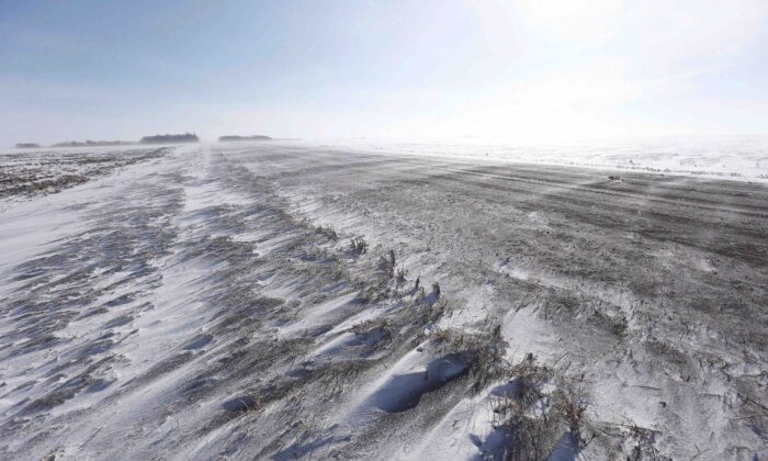 Boundary Road in Emerson, Man. is shown in a March 4, 2017 file photo. (The Canadian Press/John Woods)