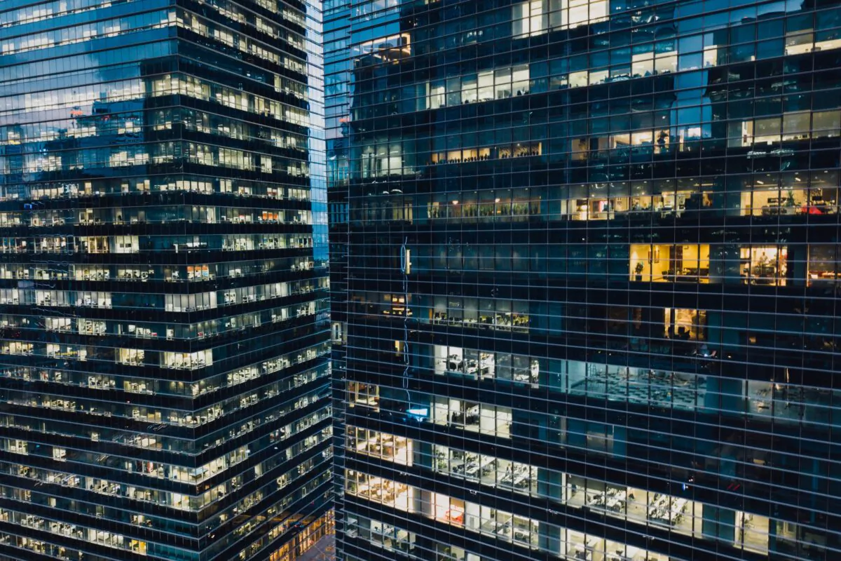 Stock photo of corporate buildings. (Chuttersnap/Unsplash)