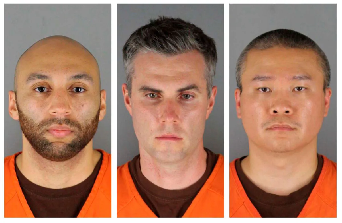 (L-R) Former Minneapolis police officers J. Alexander Kueng, Thomas Lane, and Tou Thao. The photos are provided by the Hennepin County Sheriff's Office in Minnesota, on June 3, 2020. (Hennepin County Sheriff's Office via AP)