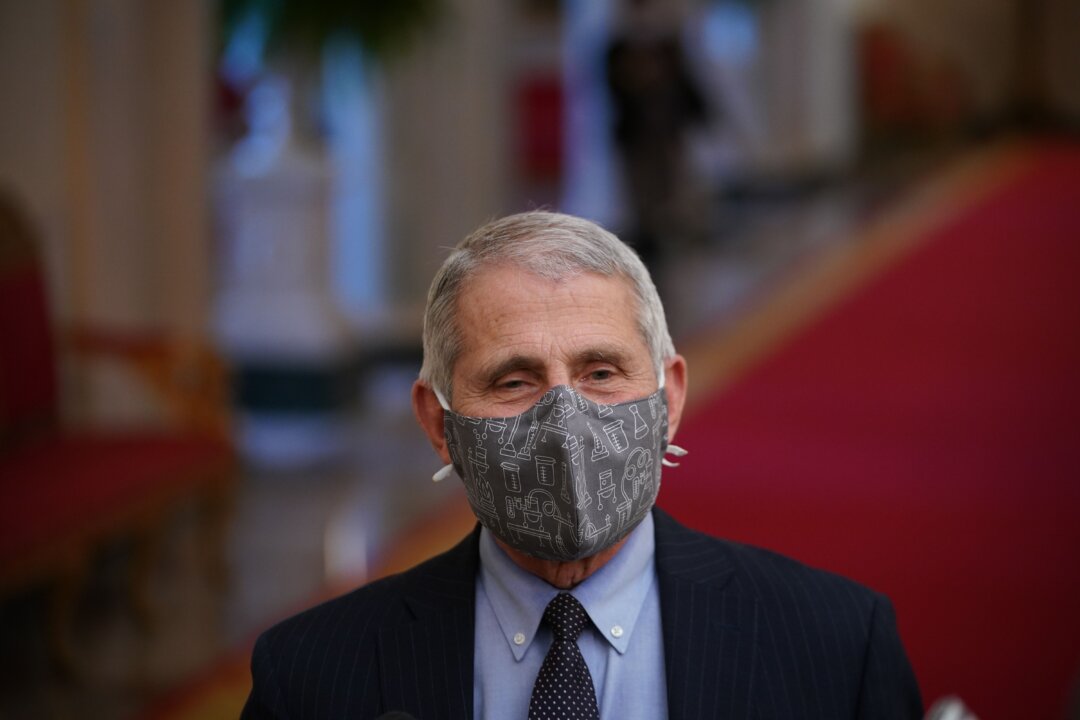 Dr. Anthony Fauci arrives for an event at the White House in Washington on Jan. 21, 2021. (Mandel Ngan/AFP via Getty Images)