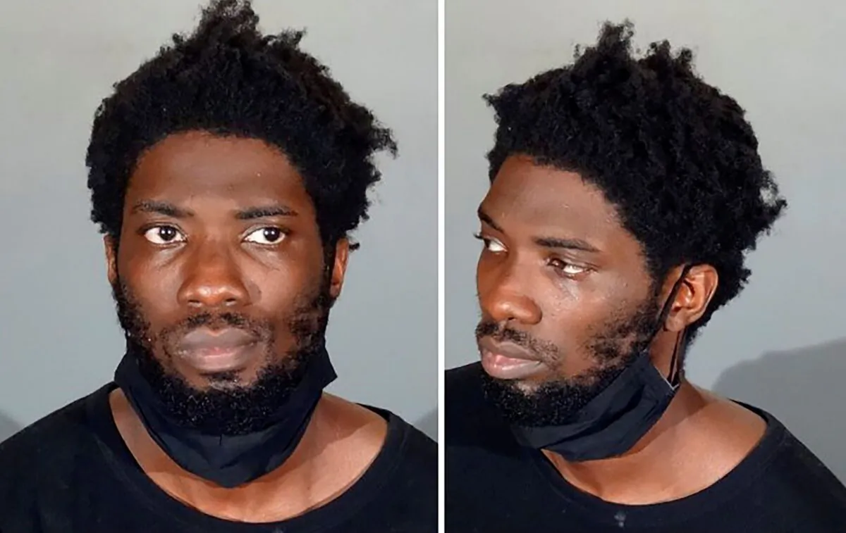These undated photos show 31-year-old Shawn Laval Smith. (Los Angeles Police Department via AP)

