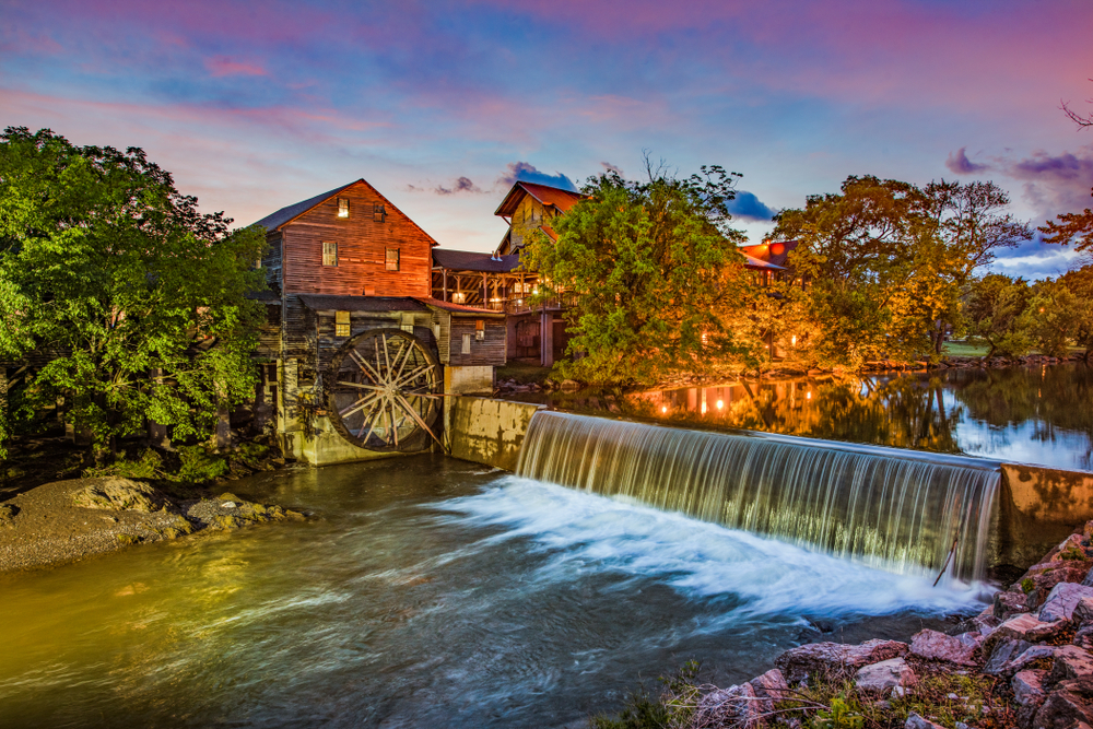 Pigeon,Forge,Tennessee,Tn,Old,Mill.