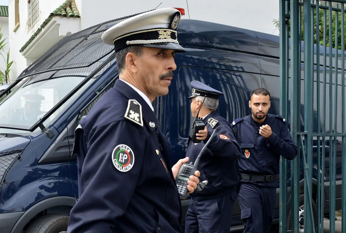 Moroccan police in a file photo. (AFP via Getty Images)