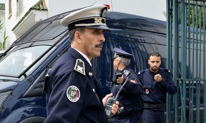 Moroccan police in a file photo. (AFP via Getty Images)