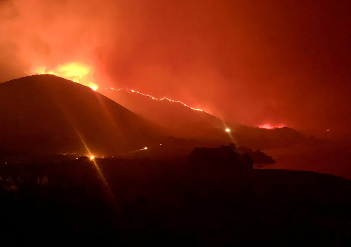 Massive California Wildfire Triggers Evacuations, Closes Highway