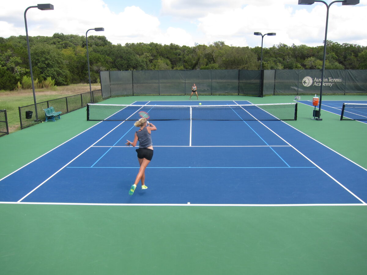 At tennis camp, every day and activity is designed to improve your level of play and improve your physical fitness. (Courtesy of Austin Tennis Academy)