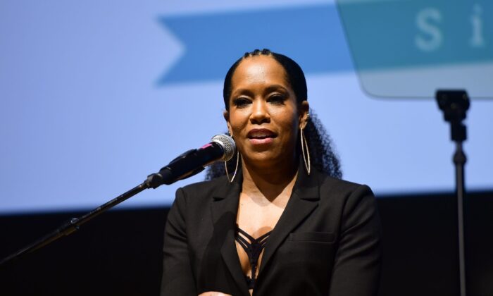 Regina King speaks onstage during the "I Have A Dream" Foundation Los Angeles hosts 6th annual Dreamer Dinner Benefit at Skirball Cultural Center in Los Angeles, Calif., on March 13, 2019. (Matt Winkelmeyer/Getty Images)