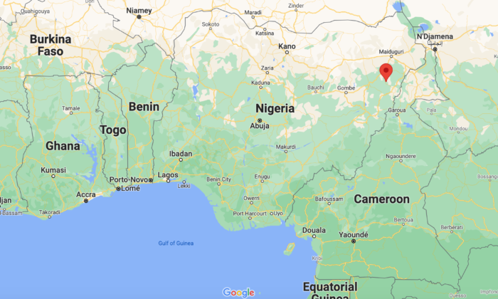 A map showing the village of Pemi in Northeastern Nigeria. (Google Maps/Screenshot via The Epoch Times)