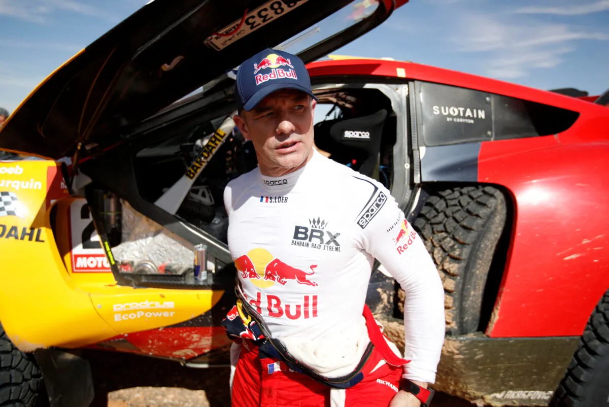 Sebastien Loeb during the Stage 6, Riyadh to Riyadh, of the Dakar Rally in Saudi Arabia, on Jan. 7, 2022. (Hamad I Mohammed/Reuters)