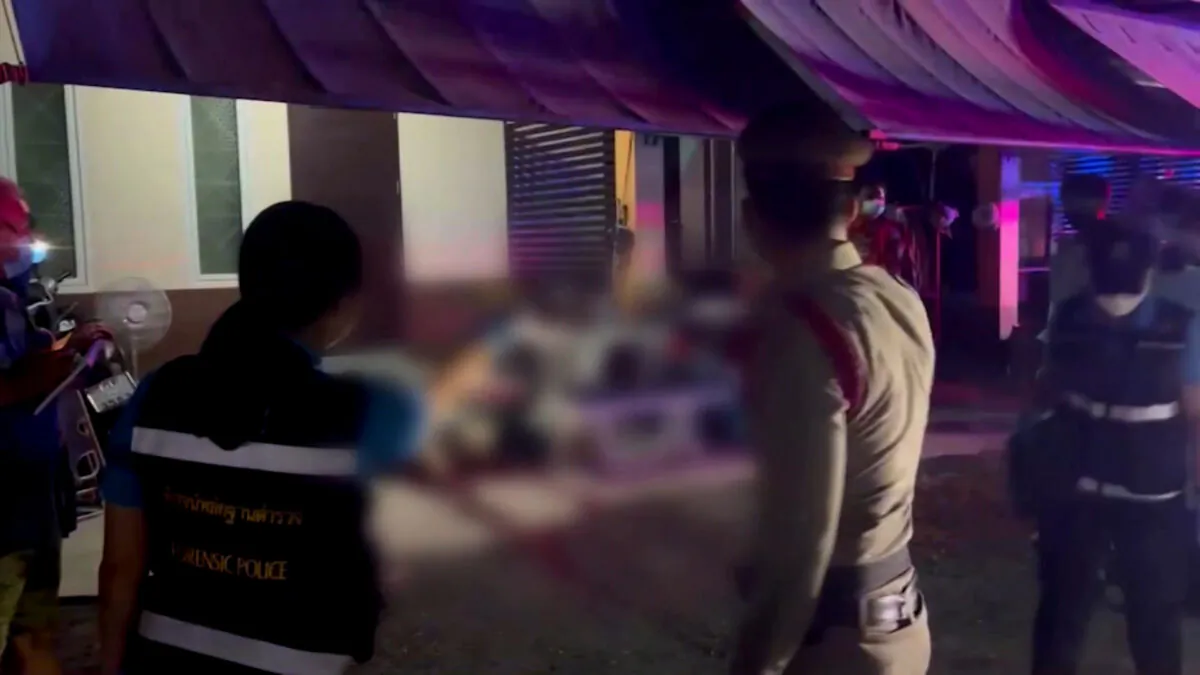 A 49-year-old British man was found dead at his home in western Thailand, on Jan. 23, 2022, in a still from a video. (Reuters/Screenshot via The Epoch Times)