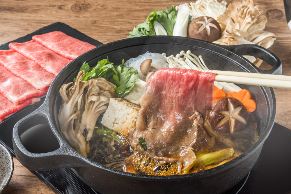 Sukiyaki makes for an easy, warming family meal at home. (norikko/Shutterstock)