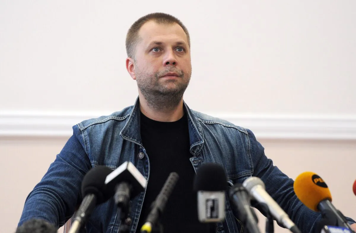 Self-proclaimed Prime Minister of the pro-Russian separatist "Donetsk People's Republic" Alexander Borodai gives a press conference in the eastern Ukrainian city of Donetsk, on July 20, 2014. (DOMINIQUE FAGET/AFP via Getty Images)
