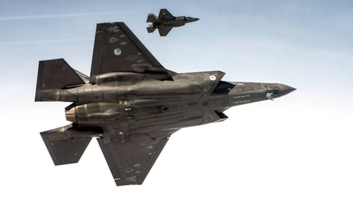 Two F-35 fighter jets of the Royal Netherlands Air Force are seen in a file photo. (Courtesy of Netherlands Air Force)