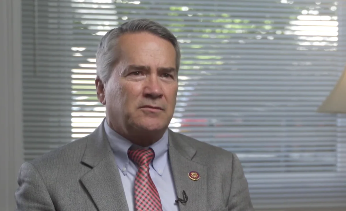 Rep. Jody Hice (R-Ga.) in an interview with EpochTV's "American Thought Leaders" program in May 2021. (EpochTV)
