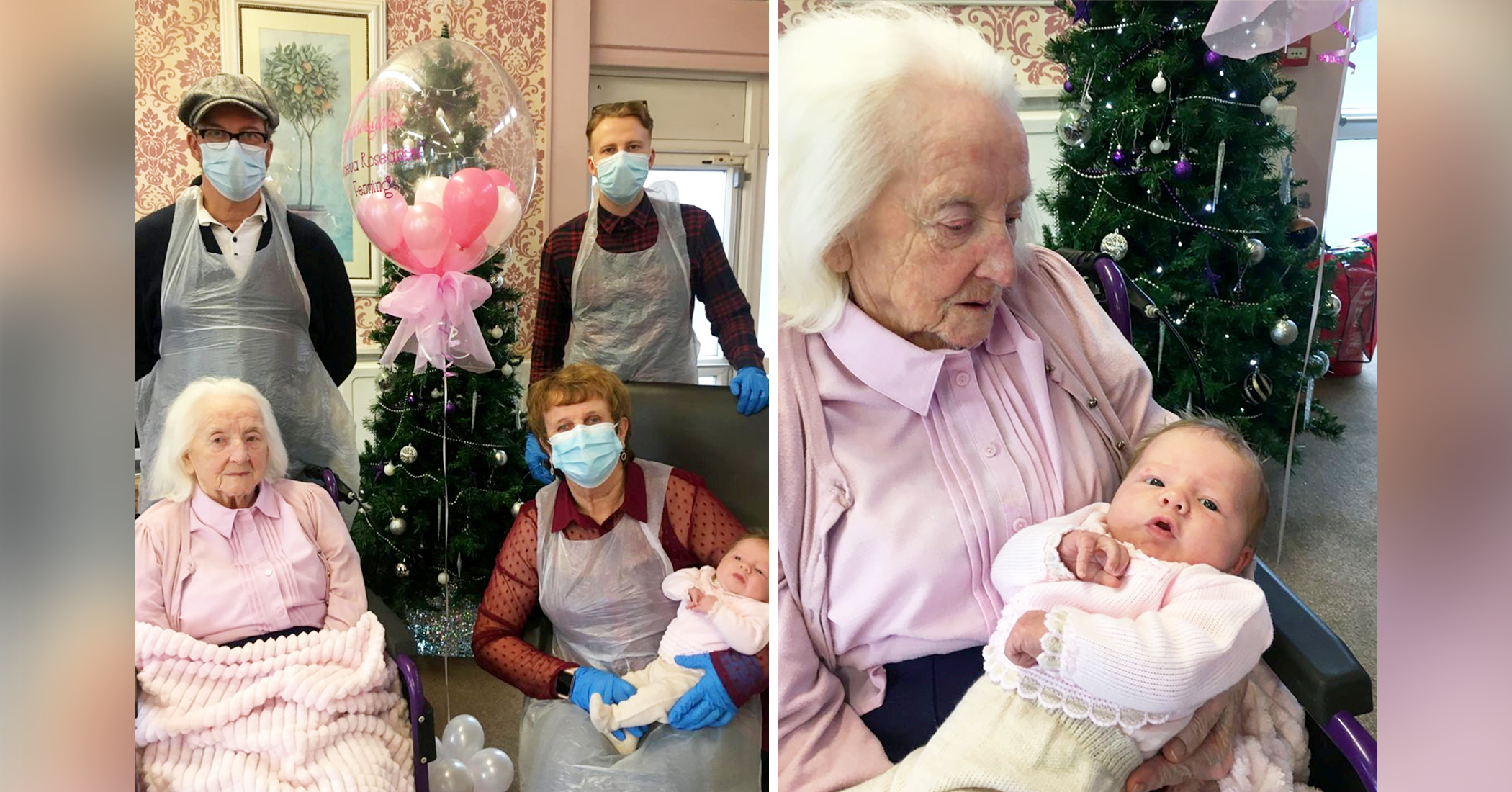 Great-Great-Grandmother, 100, Meets the First Baby Girl Born in the Family in 75 Years - Vimarsana News
