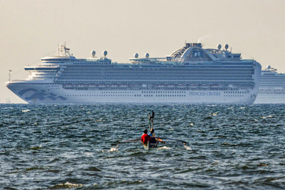 A cruise ship is seen in a 2020 file photo. (Ezra Acayan/Getty Images)
