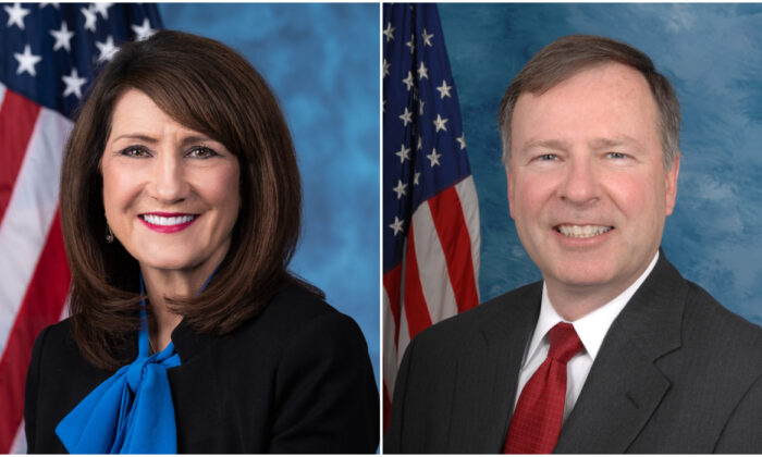 Reps. Marie Newman (D-Ill.) and Doug Lamborn (R-Colo.). (U.S. Congress)