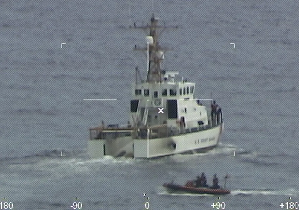 A Coast Guard cutter off the coast of Florida in a file photo. (U.S. Coast Guard via AP)