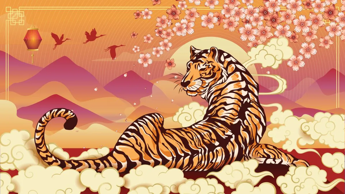 The tiger is a noble animal in the Chinese Zodiac. (i.Draw/Shutterstock)