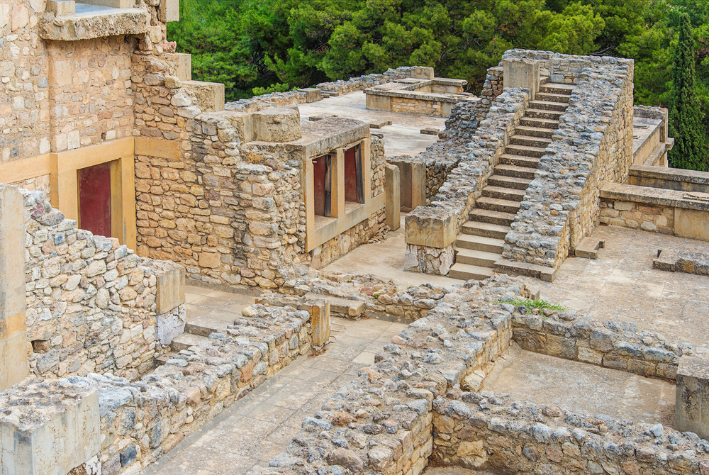 Ancient,Ruins,Of,Knossos,Palace,,Largest,Bronze,Age,Archaeological,Site