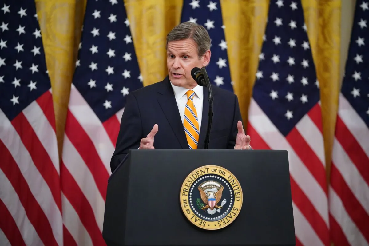 Tennessee Governor Bill Lee at the White House on April 30, 2020. (Mandel Ngan/AFP via Getty Images)