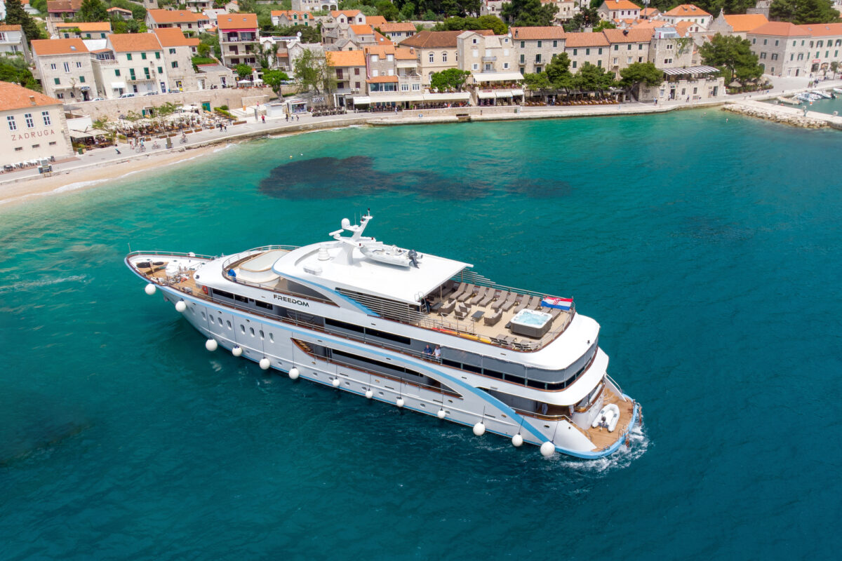 A yacht charter can be more affordable than you might think. Above, the Freedom of Croatia. (Courtesy of Goolets)