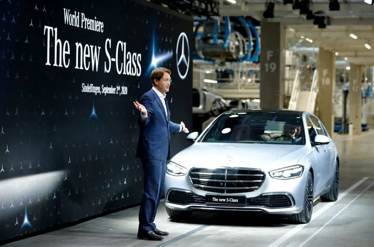 Ola Kaellenius, chairman of Daimler AG attends the presentation of the new Mercedes-Benz S-Class at the Daimler production plant in Sindelfingen near Stuttgart, Germany, on Sept. 2, 2020. (Ralph Orlowski/Reuters)
