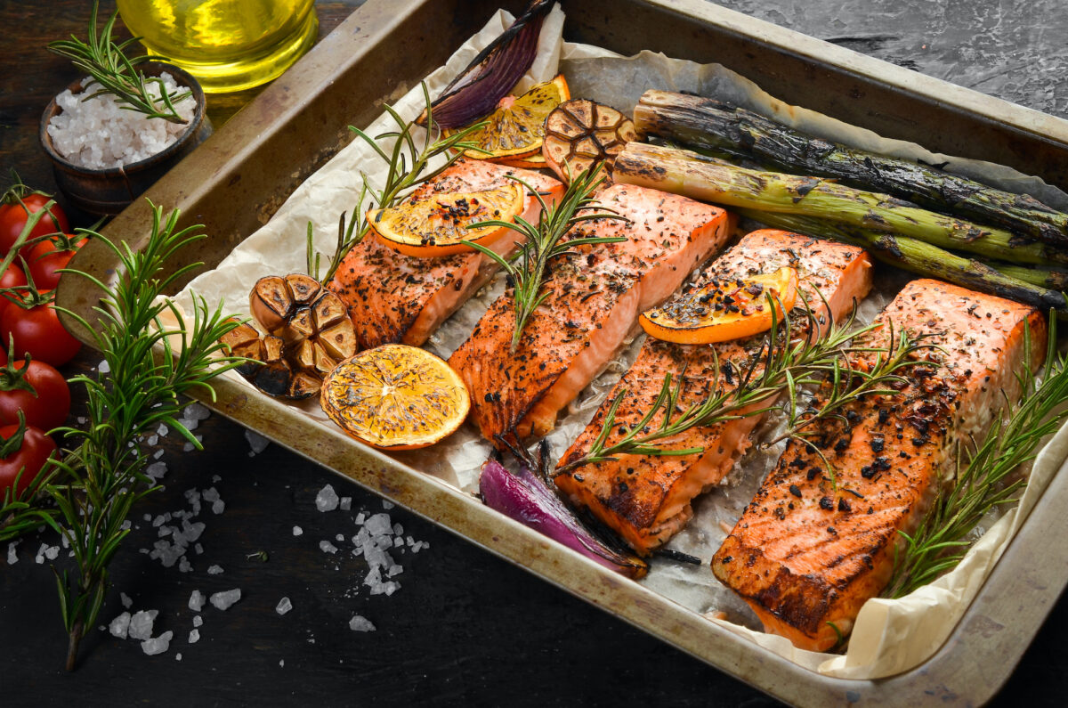 Oily fish, such as salmon, sardines, and mackerel, are rich in omega-3 polyunsaturated fatty acids. (YARUNIV Studio/Shutterstock)