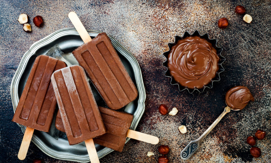 Chocolate Avocado Fudge Pops