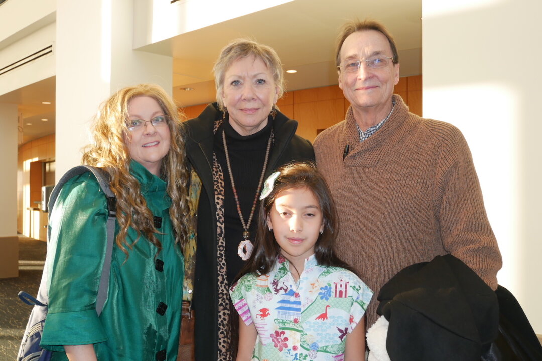 The Faust family at the Jan. 29 Shen Yun matinee, at Cannon Center for the Performing Arts, in Memphis. (Sherry Dong/Epoch Times)
