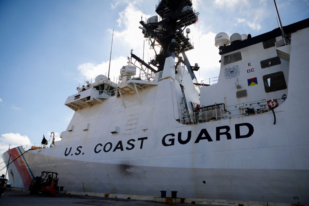 A U.S. Coast Guard vessel