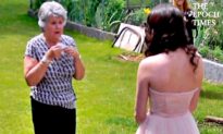 Girl Wears Grandmother’s Prom Dress as Surprise
