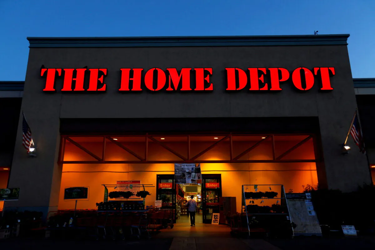 The Home Depot logo in Encinitas, Calif., on April 4, 2016. (Mike Blake/Reuters)